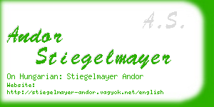 andor stiegelmayer business card